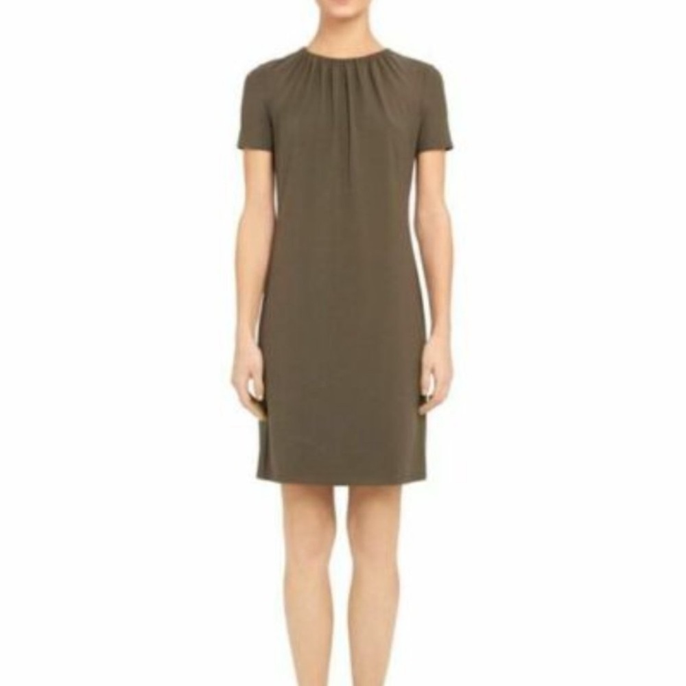 Theory Ruched Neck Dress Size M